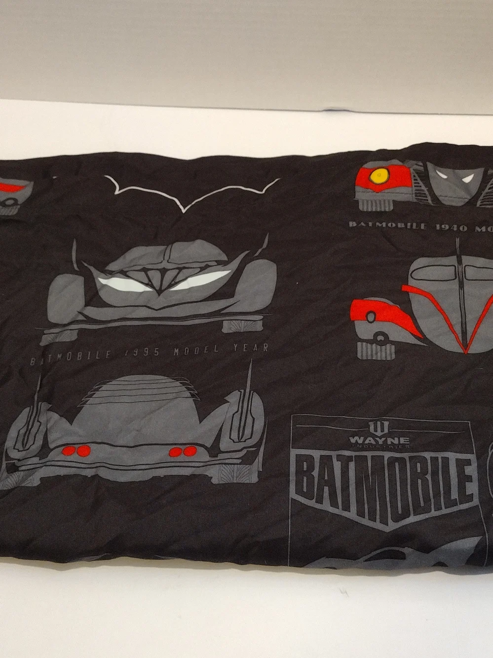 Batman Themed Flat Sheet and Pillow Case Set